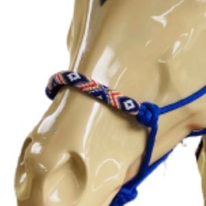 Blue beaded Halter-new